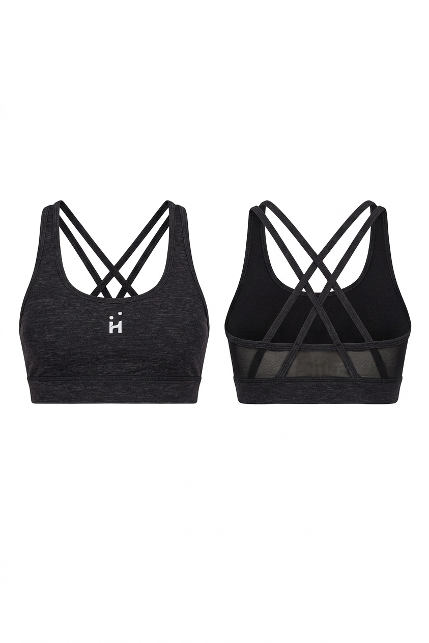 Highline Strappy Bra Black