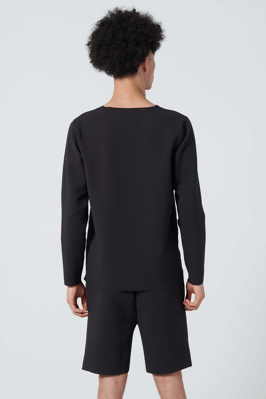 Stilo Long Sleeve Ribbed Black