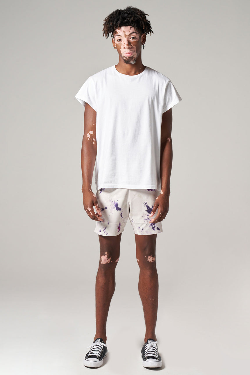 Olympus Short Painted Canvas Silver Birch