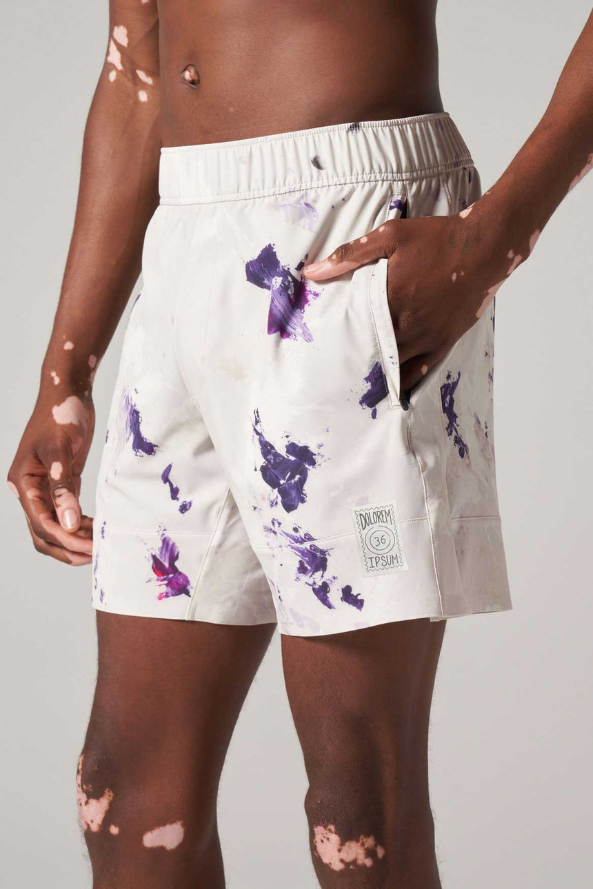 Olympus Short Painted Canvas Silver Birch